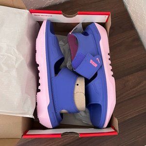 NWB NWT Nike Playscape (GS) Big Kids' Sandals Sapphire-Sunset Pulse